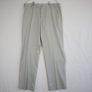 Nike Golf Pants Mens 34x32 Dri-Fit Performance Chino Stretch‎ Flat Front Beige